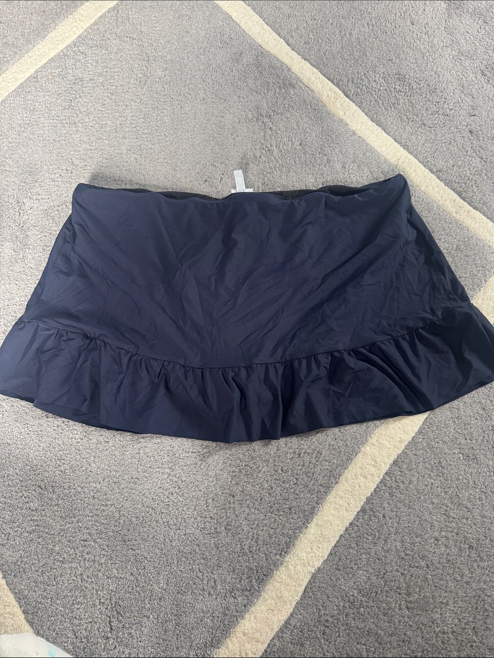 Navy Blue J.Crew Ruffle Swim skirt